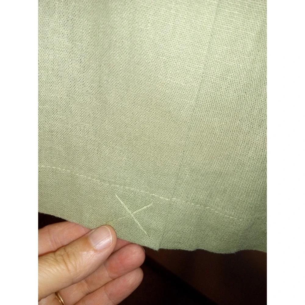 Chadwicks Jacket Blazer Womens Small Tall Sage Green 1 Button Linen Rayon - Picture 7 of 9